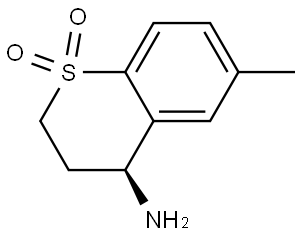 (S)-4-amino-6-methylthiochromane 1,1-dioxide Structure