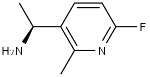 (1S)-1-(6-FLUORO-2-METHYL(3-PYRIDYL))ETHYLAMINE Structure