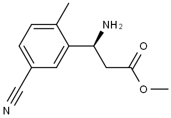 METHYL (3S)-3-AMINO-3-(3-CYANO-6-METHYLPHENYL)PROPANOATE Structure