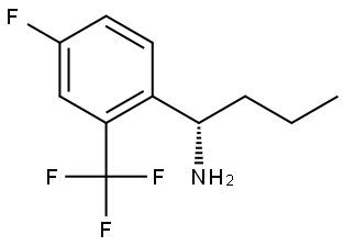 (1S)-1-[4-FLUORO-2-(TRIFLUOROMETHYL)PHENYL]BUTAN-1-AMINE Structure