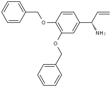 (1S)-1-[3,4-BIS(BENZYLOXY)PHENYL]PROP-2-EN-1-AMINE Structure