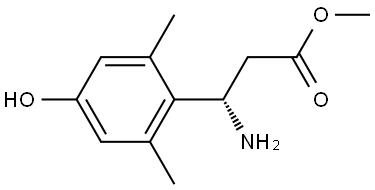 METHYL (3S)-3-AMINO-3-(4-HYDROXY-2,6-DIMETHYLPHENYL)PROPANOATE Structure