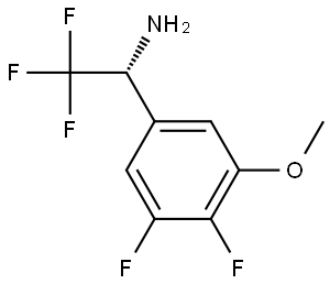 (1R)-1-(4,5-DIFLUORO-3-METHOXYPHENYL)-2,2,2-TRIFLUOROETHYLAMINE Structure