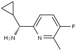 (1R)CYCLOPROPYL(5-FLUORO-6-METHYL (2-PYRIDYL))METHYLAMINE Structure