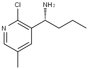 (1R)-1-(2-CHLORO-5-METHYL (3-PYRIDYL))BUTYLAMINE Structure