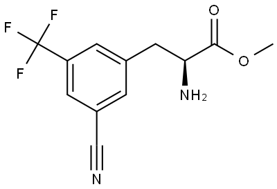 METHYL (2S)-2-AMINO-3-[3-CYANO-5-(TRIFLUOROMETHYL)PHENYL]PROPANOATE Structure