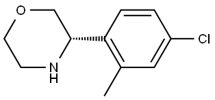 (3S)-3-(4-Chloro-2-methylphenyl)morpholine Structure