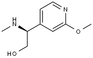 (S)-2-(2-methoxypyridin-4-yl)-2-(methylamino)ethan-1-ol Structure