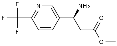 METHYL (3S)-3-AMINO-3-[6-(TRIFLUOROMETHYL)PYRIDIN-3-YL]PROPANOATE Structure