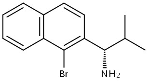 (1S)-1-(1-BROMONAPHTHALEN-2-YL)-2-METHYLPROPAN-1-AMINE Structure