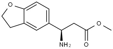 METHYL (3R)-3-AMINO-3-(2,3-DIHYDRO-1-BENZOFURAN-5-YL)PROPANOATE Structure