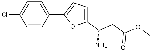 METHYL (3S)-3-AMINO-3-[5-(4-CHLOROPHENYL)(2-FURYL)]PROPANOATE Structure