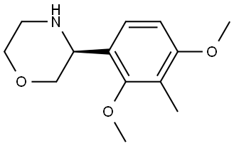 (3S)-3-(2,4-DIMETHOXY-3-METHYLPHENYL)MORPHOLINE Structure