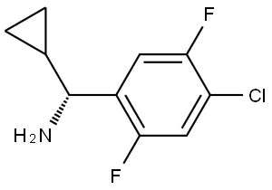 (R)-(4-CHLORO-2,5-DIFLUOROPHENYL)(CYCLOPROPYL)METHANAMINE Structure