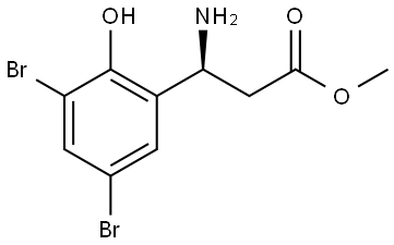 METHYL (3S)-3-AMINO-3-(3,5-DIBROMO-2-HYDROXYPHENYL)PROPANOATE Structure