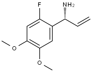 (1R)-1-(2-FLUORO-4,5-DIMETHOXYPHENYL)PROP-2-EN-1-AMINE Structure