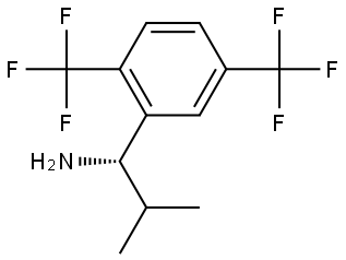 (1S)-1-[2,5-BIS(TRIFLUOROMETHYL)PHENYL]-2-METHYLPROPYLAMINE Structure