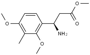 METHYL (3R)-3-AMINO-3-(2,4-DIMETHOXY-3-METHYLPHENYL)PROPANOATE Structure