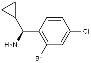 (S)-(2-BROMO-4-CHLOROPHENYL)(CYCLOPROPYL)METHANAMINE Structure