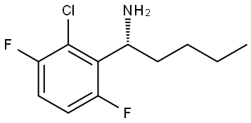 (1R)-1-(2-CHLORO-3,6-DIFLUOROPHENYL)PENTAN-1-AMINE Structure