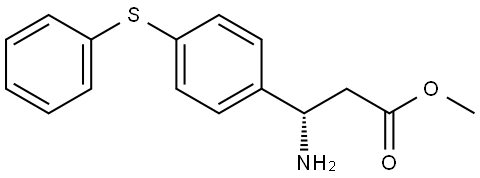 METHYL (3S)-3-AMINO-3-[4-(PHENYLSULFANYL)PHENYL]PROPANOATE Structure