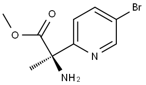 methyl (R)-2-amino-2-(5-bromopyridin-2-yl)propanoate Structure