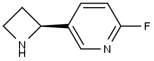 5-[(2S)-azetidin-2-yl]-2-fluoropyridine Structure