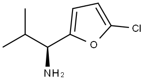 (1S)-1-(5-CHLOROFURAN-2-YL)-2-METHYLPROPAN-1-AMINE Structure