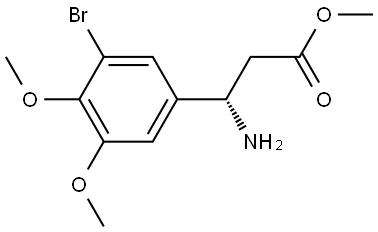 METHYL (3S)-3-AMINO-3-(3-BROMO-4,5-DIMETHOXYPHENYL)PROPANOATE Structure