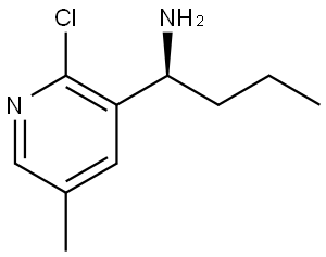 (1S)-1-(2-CHLORO-5-METHYL (3-PYRIDYL))BUTYLAMINE Structure