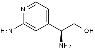 (2S)-2-amino-2-(2-aminopyridin-4-yl)ethan-1-ol Structure