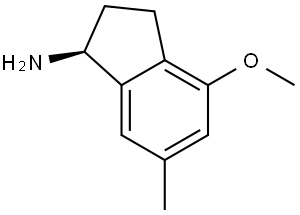 (1S)-4-METHOXY-6-METHYL-2,3-DIHYDRO-1H-INDEN-1-AMINE Structure