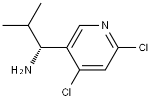 (1R)-1-(4,6-DICHLORO(3-PYRIDYL))-2-METHYLPROPYLAMINE Structure