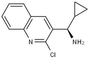 (R)-(2-CHLOROQUINOLIN-3-YL)(CYCLOPROPYL)METHANAMINE Structure