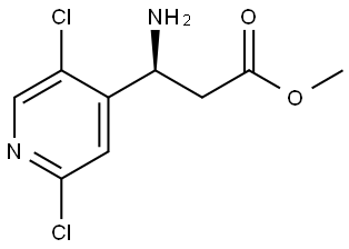 METHYL (3S)-3-AMINO-3-(2,5-DICHLOROPYRIDIN-4-YL)PROPANOATE Structure