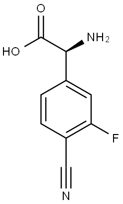 (S)-2-amino-2-(4-cyano-3-fluorophenyl)acetic acid Structure