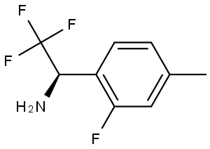 (1R)-2,2,2-TRIFLUORO-1-(2-FLUORO-4-METHYLPHENYL)ETHYLAMINE Structure