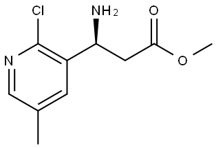 METHYL (3R)-3-AMINO-3-(2-CHLORO-5-METHYL (3-PYRIDYL))PROPANOATE Structure