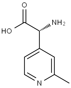 (R)-2-amino-2-(2-methylpyridin-4-yl)acetic acid 구조식 이미지