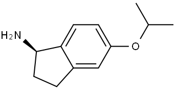 (1R)-5-(PROPAN-2-YLOXY)-2,3-DIHYDRO-1H-INDEN-1-AMINE 구조식 이미지