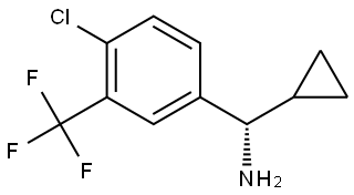 (S)-[4-CHLORO-3-(TRIFLUOROMETHYL)PHENYL](CYCLOPROPYL)METHANAMINE Structure