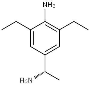 4-[(1S)-1-aminoethyl]-2,6-diethylaniline Structure