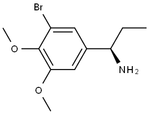 (1R)-1-(3-BROMO-4,5-DIMETHOXYPHENYL)-2-METHYLPROPAN-1-AMINE 구조식 이미지