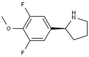 5-((2S)PYRROLIDIN-2-YL)-1,3-DIFLUORO-2-METHOXYBENZENE Structure