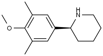 (2S)-2-(4-METHOXY-3,5-DIMETHYLPHENYL)PIPERIDINE 구조식 이미지