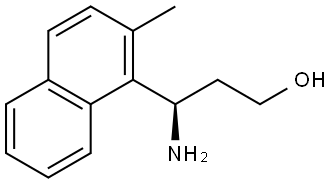 (3R)-3-AMINO-3-(2-METHYL-1-NAPHTHYL)PROPAN-1-OL Structure
