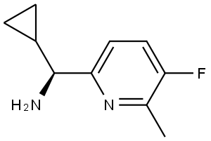 (1S)CYCLOPROPYL(5-FLUORO-6-METHYL (2-PYRIDYL))METHYLAMINE Structure