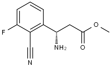 METHYL (3S)-3-AMINO-3-(2-CYANO-3-FLUOROPHENYL)PROPANOATE Structure