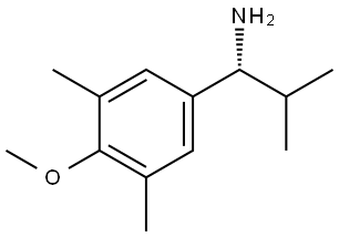 (1R)-1-(4-METHOXY-3,5-DIMETHYLPHENYL)-2-METHYLPROPAN-1-AMINE Structure