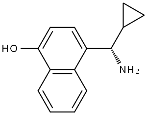 4-((1S)-AMINOCYCLOPROPYLMETHYL)NAPHTHOL Structure